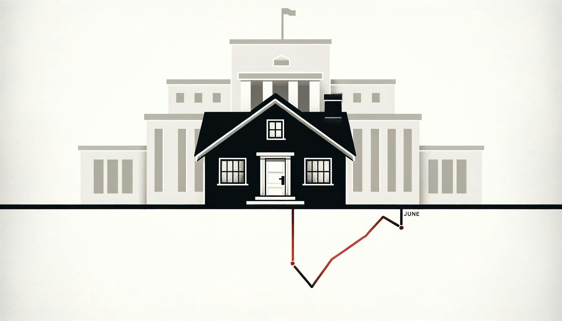 US real estate prices record a slight decline in June 2024